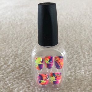 Beautiful Multicolored Fake Nails
